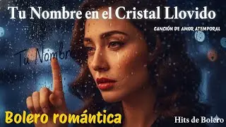 Tu Nombre en el Cristal Llovido | Bolero Rom&aacute;ntico Espa&ntilde;ol (Letra) &mdash; Hits de Bolero