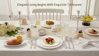 KINGSTONE Silverware Set with brushed Handle