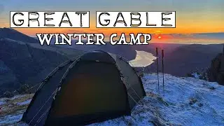 Great Gable Winter Wild Camp | Lake District Snow Camp - Hilleberg Soulo