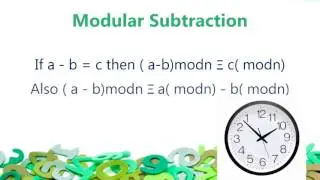 Modular Arithmetic operations