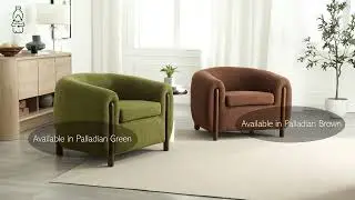 Cordelia Boucle Accent Arm Chair, Palladian Brown