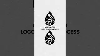 Minimal Logo Design Process | Illustrator Logo Design Tutorial  Minimal Fish Logo #logo #design