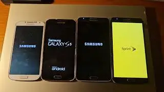 Samsung Galaxy S4 vs S5 vs Note3 Neo vs Note3 startup & shutdown race!