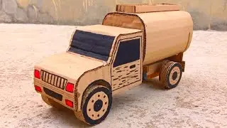 how to make mini tanker oil gadi || kaise banaen form cardboard 