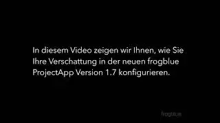 Konfiguration Verschattung mit frogware Version 1.7