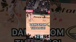Damian Lillard nails a three from the logo