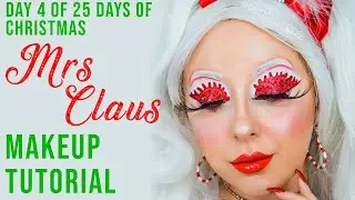 MRS CLAUS 🤶 CHRISTMAS MAKEUP TUTORIAL! ❤️ | BEELUXURY 🎄