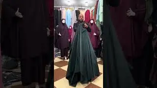 جلباب ماليزي بقطعتين (كاب+حجاب)قماش برادا السعر 3500دج للطلب 0791363106/0540465679