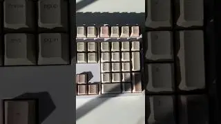 Creamy full size mechanical keyboard ⌨️🐰💕 #customkeyboard #mechanicalkeyboard #asmr