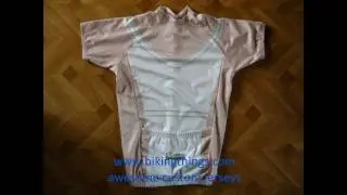 wedding dress bike jersey, bride cycling shirt, bridesmaid cycling top, bikingthings.wmv