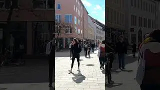 Discovering an Unknown City on Foot: Street Walk in Augsburg, Germany! #shorts