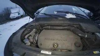 Range Rover Evoque (2011&ndash;2018) &mdash; Расположение щупа уровня масла в двигателе