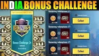 OMG 😍 INDIA BONUS CHALLENGE IS BACK || HOW TO REDEEM FREE UC IN BGMI || ComandoXpro