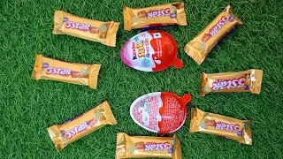 yummy 😋 kinder joy lollipop cartoon video with lots of candies chocolates & jelly | Anaya video