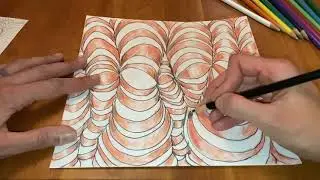 Op Art Swirling Peppermint