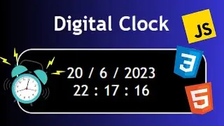 BUILD this AMAZING Digital Clock in JavaScript