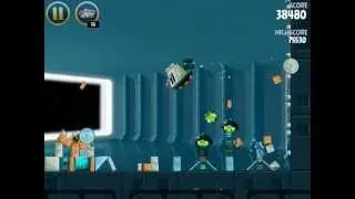 Angry Birds Star Wars Level 2-30 Death Star. 3 stars