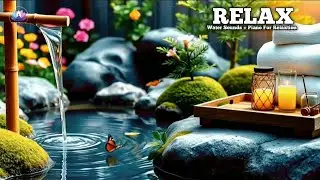 Healing Piano with Flowing Water Sounds 🌿 Relieves Anxiety and Depression, Deep Healing