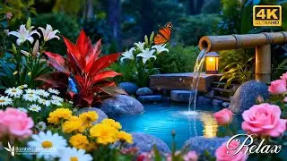 No Ads 🌼 Calming Nature Sleep Music – Water Sounds & Forest Sounds to Heal Mind and Body #064