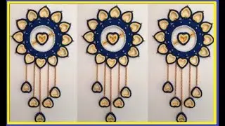 Wall hanging craft ideas#Easy Wall docoration#Woolen craft#Creative Sarita#दीवाल पीस