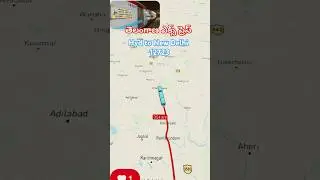 Telangana Express Train 12723 Hyderabad to Delhi route map #Telanagaexpress #train #trainrout