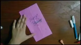 Diy-pull tab card origami envelope card|| surpise message card