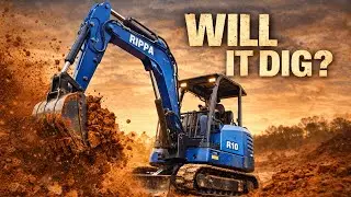 Mini-Excavator Rippa R10 vs Hard Clay - Chinese Excavator Put To the Test