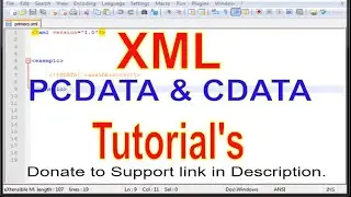 XML PART 06 PCDATA and CDATA