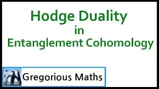 Hodge Duality in Entanglement Cohomology (Interesting Post Talk Discussion Included)