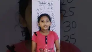 Table of 5 | Multiplication Table of 5 | 5 ka Table | Table #shorts #shortsfeed