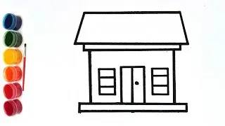 How to draw a house drawing house painting house video craft house