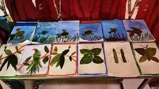Leaft activity of class 3rd#school#school #drawingideas 