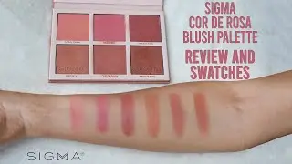 Палитра румян Sigma Cor De Rosa - мой обзор и свотчи!!