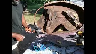 My first rider mower deck weld | La120 42&rdquo; cut | John Deere