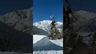 back flip with skis from tavoosi 🎿🦚. #ski #alpineski #alpine #backflip