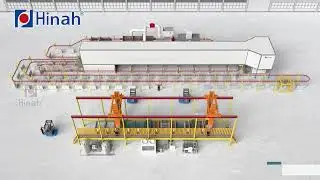 Gantry stepping electrodeposition coating line