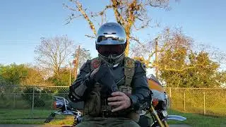 Ruroc RG1-DX chrome on a Honda Monkey