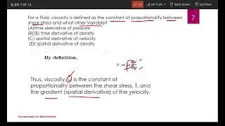 Fluid Mechanics Static multiple choice question viscosity Tagalog