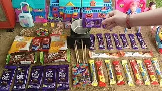 miniature Chocolate cake recipe||Mini dairy milk cake||Mini cooking||miniature kitchen||cake recipe