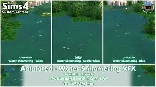 Bakies The Sims 4 Custom Content: Animated - Water Shimmering