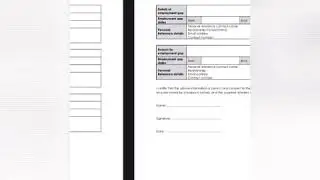 Employment Verification Form