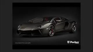 Pocher 1/8 Lamborghini Aventador LP700-4 (Nero)