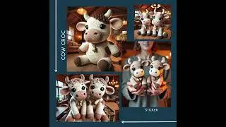 Adorable Crochet Cow Pattern