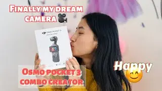 Finally my dream camera 📸 unboxing #happy  #osmopocket 3 combo set ❤️❤️