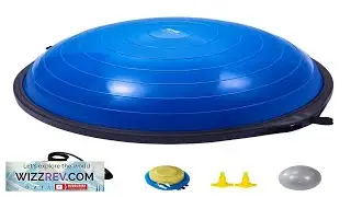 VEVOR Half Exercise Ball Trainer 26 inch Balance Ball Trainer 1500lbs Capacity