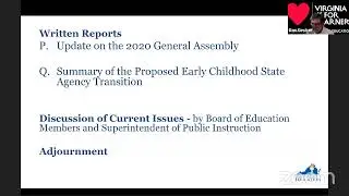 Virginia Board of Education Meeting
