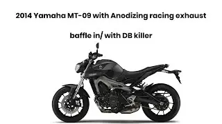 2014 Yamaha MT09 with anodizing racing exhaust