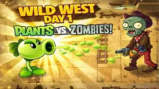 Wild West - day 1😱 || pea plant attacked on zombies😱 || plant vs zombies 2 gameplay💥💥