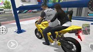 🌟Yellow Bike Drive From Auto Repair Shop 🔥l 3D Driving Class Android Gameplay#DawudiGamer#