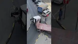 හිර වුනා නේද Prime mover driver 🥲 #shortvideo #dubai #primemover #fyp #foryou #volvo #trucks #vlog